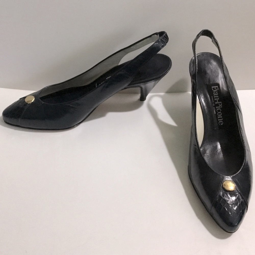 New Vintage 1980s Evan-Picone leather heels made in Spain 🇪🇸